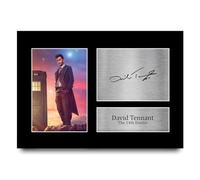 HWC Trading A4 David Tennant 14th Doctor Dr Who Cadeaux Imprimé Signé Autographe Photo pour les fans d’émissions de télévision - A4
