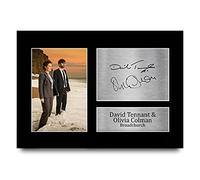 HWC Trading A4 David Tennant and Olivia Colman Broadchurch Cadeaux Imprimé Signé Autographe Photo pour les fans d’émissions de télévision - A4