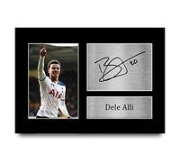 HWC Trading A4 Dele Alli Tottenham Hotspurs Cadeaux imprimés photo autographe signée pour les fans de football et les supporters - A4