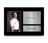 HWC Trading A4 Don S. Davis Stargate SG-1 Cadeaux Imprimé Signé Autographe Photo pour les fans d’émissions de télévision - A4