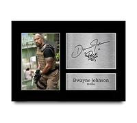 HWC Trading A4 Dwayne Johnson Fast & Furious Hobbs Cadeaux Imprimé Signé Autographe Photo pour les fans de cinéma - A4