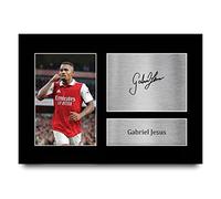 HWC Trading A4 Gabriel Jesus Cadeaux imprimés photo autographe signée pour les fans de football et les supporters - A4