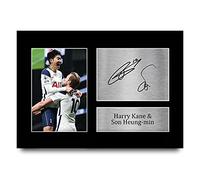 HWC Trading A4 Harry Kane & Son Heung-min Tottenham Hotspurs Spurs Cadeaux imprimés photo autographe signée pour les fans de football et les supporters - A4