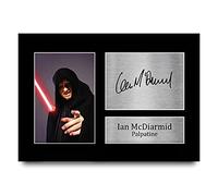 HWC Trading A4 Ian McDiarmid Star Wars Palpatine Cadeaux Imprimé Signé Autographe Photo pour les fans de cinéma - A4