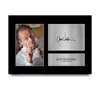 HWC Trading A4 Jack Nicholson The Departed Cadeaux Imprimé Signé Autographe Photo pour les fans de cinéma - A4
