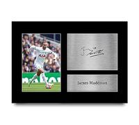 HWC Trading A4 James Maddison Tottenham Hotspurs Cadeaux imprimés photo autographe signée pour les fans de football et les supporters - A4