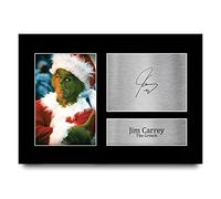 HWC Trading A4 Jim Carrey The Grinch Cadeaux Imprimé Signé Autographe Photo pour les fans de cinéma - A4