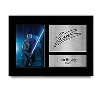 HWC Trading A4 John Boyega Star Wars Finn Cadeaux Imprimé Signé Autographe Photo pour les fans de cinéma - A4