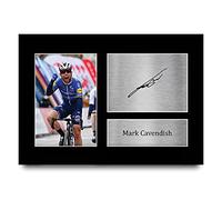 HWC Trading A4 Mark Cavendish Team GB Cadeaux imprimés photo autographe signée pour les fans de cyclisme - A4