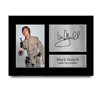 HWC Trading A4 Mark Hamill Star Wars Luke Skywalker Cadeaux Imprimé Signé Autographe Photo pour les fans de cinéma - A4