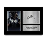 HWC Trading A4 Michael B. Jordan Black Panther Cadeaux Imprimé Signé Autographe Photo pour les fans de cinéma - A4