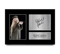 HWC Trading A4 Michael Gambon Harry Potter Albus Dumbledore Cadeaux Imprimé Signé Autographe Photo pour les fans de cinéma - A4