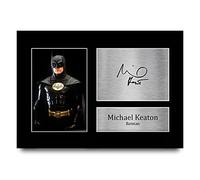 HWC Trading A4 Michael Keaton Batman Returns Cadeaux Imprimé Signé Autographe Photo pour les fans de cinéma - A4
