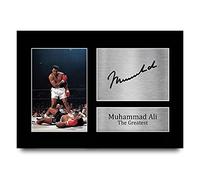 HWC Trading A4 Muhammad Ali Cadeaux photo autographe signée imprimée pour les fans de boxe - A4