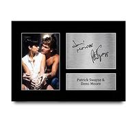 HWC Trading A4 Patrick Swayze & Demi Moore Ghost Cadeaux Imprimé Signé Autographe Photo pour les fans de cinéma - A4
