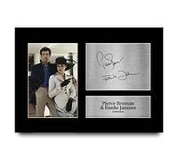 HWC Trading A4 Pierce Brosnan & Famke Janssen James Bond GoldenEye Cadeaux Imprimé Signé Autographe Photo pour les fans de cinéma - A4