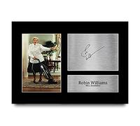 HWC Trading A4 Robin Williams Mrs Doubtfire Cadeaux Imprimé Signé Autographe Photo pour les fans de cinéma - A4