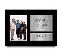 HWC Trading A4 Seinfeld Jerry, Jason Alexander Michael Richards Julia Louis-Dreyfus Cadeaux Imprimé Signé Autographe Photo pour les fans d’émissions de télévision - A4