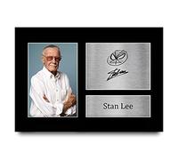 HWC Trading A4 Stan Lee Marvel Cadeaux photo autographe signée imprimée pour les abonnés et les fans - A4
