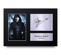 HWC Trading A4 Stephen Amell Arrow Cadeaux Imprimé Signé Autographe Photo pour les fans d’émissions de télévision - A4