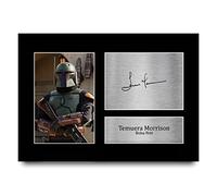 HWC Trading A4 Temuera Morrison The Book of Boba Fett Cadeaux Imprimé Signé Autographe Photo pour les fans d’émissions de télévision - A4