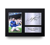 HWC Trading A4 Wayne Rooney Everton Cadeaux imprimés photo autographe signée pour les fans de football et les supporters - A4