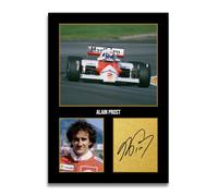 HWC Trading Alain Prost McLaren F1 Autographe Affiche Imprimée A4 Idée | Carte à Fort Grammage, Compatible avec tout Cadre Standard, Livré à Plat, Idée Cadeau Souvenir