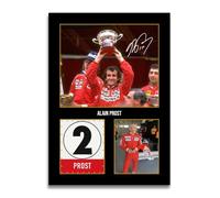 HWC Trading Alain Prost McLaren F1 Autographe Affiche Imprimée A4 Idée | Carte à Fort Grammage, Compatible avec tout Cadre Standard, Livré à Plat, Idée Cadeau Souvenir