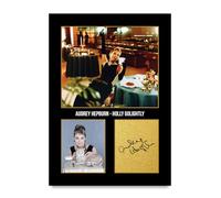 HWC Trading Audrey Hepburn Breakfast at Tiffany's Holly Golightly Cadeaux Imprimé Signé Autographe Photo pour les fans de cinéma - A4 Impression Uniquement (ID-005837)