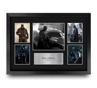 HWC Trading Ben Affleck Batman v Superman Cadeaux Imprimés Autographe Affichage d’autographes pour les fans de cinéma - A3 Encadré