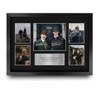 HWC Trading Benedict Cumberbatch & Martin Freeman Sherlock Cadeaux Imprimé Signé Autographe Présentation Photo Montage Affichage pour les fans d’émissions de télévision - A3 Encadré