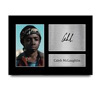 HWC Trading Caleb McLaughlin Strange Hawkins Thing Lucas Sinclair Cadeaux Imprimé Signé Autographe Photo pour les fans d’émissions de télévision - A4