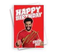 HWC Trading Carte d'anniversaire Mo Salah pour fans et supporters de Liverpool