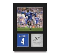 HWC Trading Claude Makelele Chelsea Cadeaux imprimés photo autographe signée pour les fans de football et les supporters - A4 Portrait