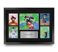 HWC Trading DBZ Cadeaux Imprimé Signé Autographe Présentation Photo Montage Affichage pour les fans d’émissions de télévision - A3 Encadré