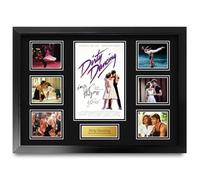 HWC Trading Dirty Dancing Cadeaux imprimés autographes signés, Montage d'affichage de présentation pour les fans de cinéma - A2 Encadré