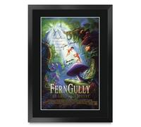 HWC Trading FernGullyThe Last Rainforest 1992 Robin Williams Cadeaux imprimés affiche photo autographe signée pour les fans de cinéma - A3 Encadré (ID-009211)