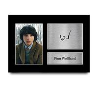 HWC Trading Finn Wolfhard Strange Hawkins Thing Mike Wheeler Cadeaux Imprimé Signé Autographe Photo pour les fans d’émissions de télévision - A4