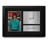 HWC Trading Finn Wolfhard V2 Strange Hawkins Thing Cadeaux Imprimé Signé Autographe Photo pour les fans d’émissions de télévision - A4 Encadré