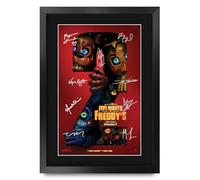 HWC Trading Five Nights at Freddy's 2 Cadeaux imprimés affiche photo autographe signée pour les fans de cinéma - A3 Encadré