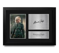 HWC Trading Florence Pugh Thunderbolts Yelena Belova Cadeaux Imprimé Signé Autographe Photo pour les fans de cinéma - A4 Encadré