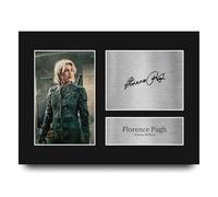 HWC Trading Florence Pugh Thunderbolts Yelena Belova Cadeaux Imprimé Signé Autographe Photo pour les fans de cinéma - A4