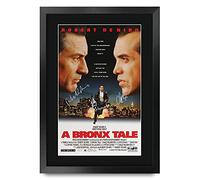 HWC Trading FR A3 A Bronx Tale Robert De Niro Cadeaux imprimés affiche photo autographe signée pour les fans de cinéma - A3 Encadré
