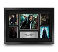 HWC Trading FR A3 Alan Rickman Harry Potter Severus Snape Cadeaux Imprimés Autographe Affichage d’autographes pour les fans de cinéma - A3 Encadré