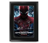 HWC Trading FR A3 Amazing Spider-Man 1 Andrew Garfield Cadeaux imprimés affiche photo autographe signée pour les fans de cinéma - A3 Encadré