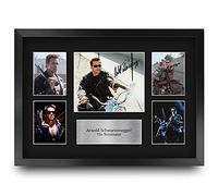 HWC Trading FR A3 Arnold Schwarzenegger Terminator Cadeaux Imprimés Autographe Affichage d’autographes pour les fans de cinéma - A3 Encadré