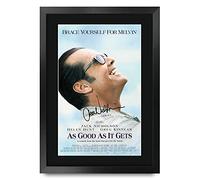 HWC Trading FR A3 As Good As It Gets Jack Nicholson Cadeaux imprimés affiche photo autographe signée pour les fans de cinéma - A3 Encadré
