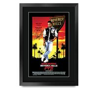 HWC Trading FR A3 Beverly Hills Cop Eddie Murphy Cadeaux imprimés affiche photo autographe signée pour les fans de cinéma - A3 Encadré