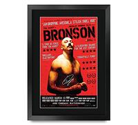 HWC Trading FR A3 Bronson Tom Hardy Cadeaux imprimés affiche photo autographe signée pour les fans de cinéma - A3 Encadré