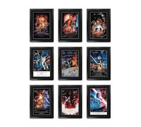 HWC Trading FR A3 Complete Saga Collection Harrison Ford Cadeaux imprimés affiche photo autographe signée pour les fans de cinéma - A3 Encadré